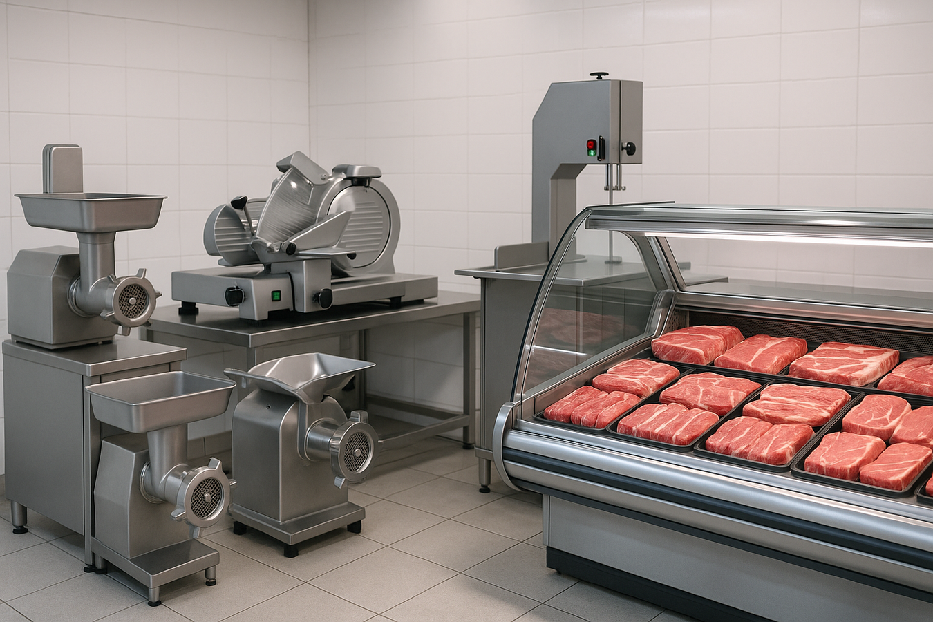 maquinaria y vitrinas para carnicería