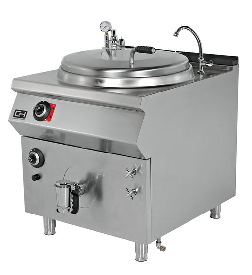 Marmita a gas 250 litros calentamiento indirecto 1200x900x850h mm EMPPLSKTG250 - FrigeriaHosteleria.com