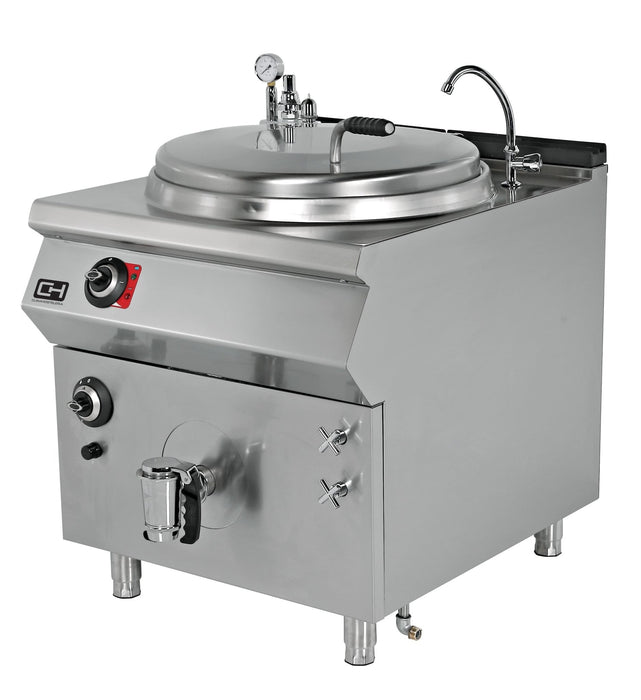 Marmita a gas 250 litros calentamiento indirecto 1200x900x850h mm EMPPLSKTG250 - FrigeriaHosteleria.com