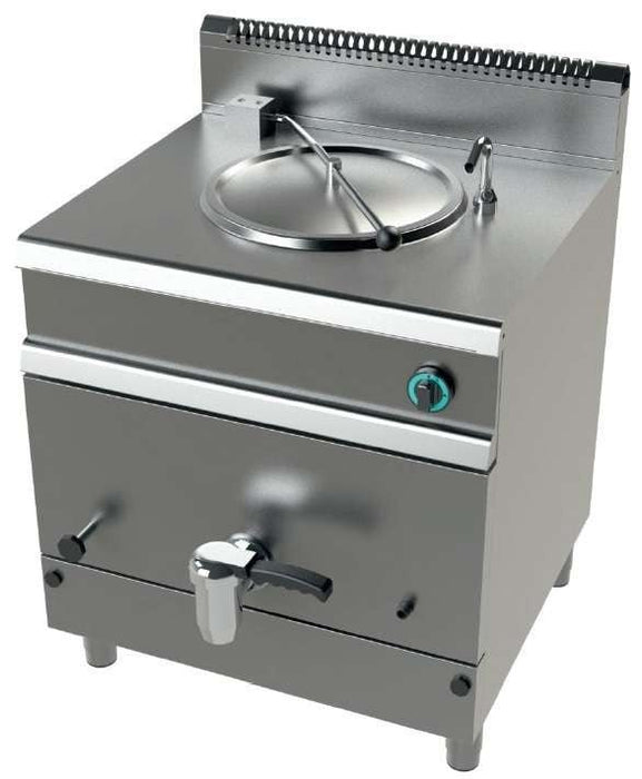 Marmita a gas 50 litros calentamiento indirecto medidas 800x730x900h mm JUNEX MG7N050 - FrigeriaHosteleria.com