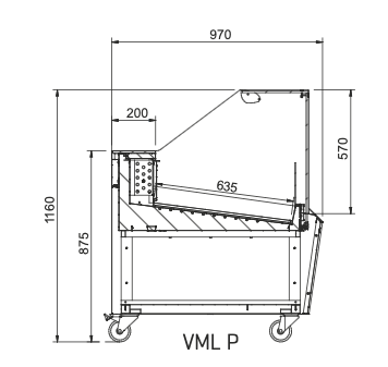 Vitrina expositora refrigerada para pescado INFRICO VML