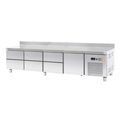 Mesa baja refrigerada con 7 cajones ancho 224 TRCHB - 225 - 6 - FrigeriaHosteleria.com