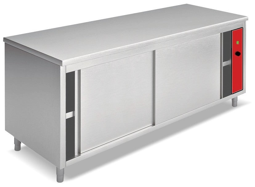 Mesa caliente con puerta corredera ancho 120 cm EMPIDP7120I - FrigeriaHosteleria.com