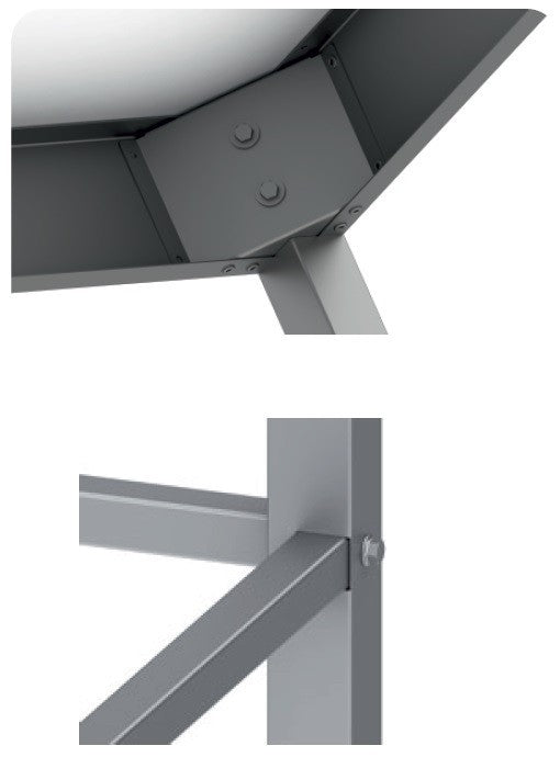 Mesa Central acero inoxidable AISI 201 sin estante 1000x700x850 mm MC107S Línea Varsovia (950087100) - FrigeriaHosteleria.com