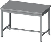 Mesa Central acero inoxidable AISI 201 sin estante 1500x700x850 mm MC157S Línea Varsovia - 36 Kg (950087150) - FrigeriaHosteleria.com
