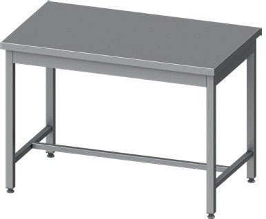 Mesa Central acero inoxidable AISI 201 sin estante 1500x700x850 mm MC157S Línea Varsovia - 36 Kg (950087150) - FrigeriaHosteleria.com