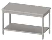 Mesa central con estante ancho 150 MC156 MC156 - FrigeriaHosteleria.com