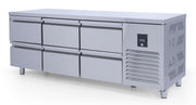 Mesa congelación 6 cajones ancho 200 CTS515NCR - 2D - 6 - FrigeriaHosteleria.com