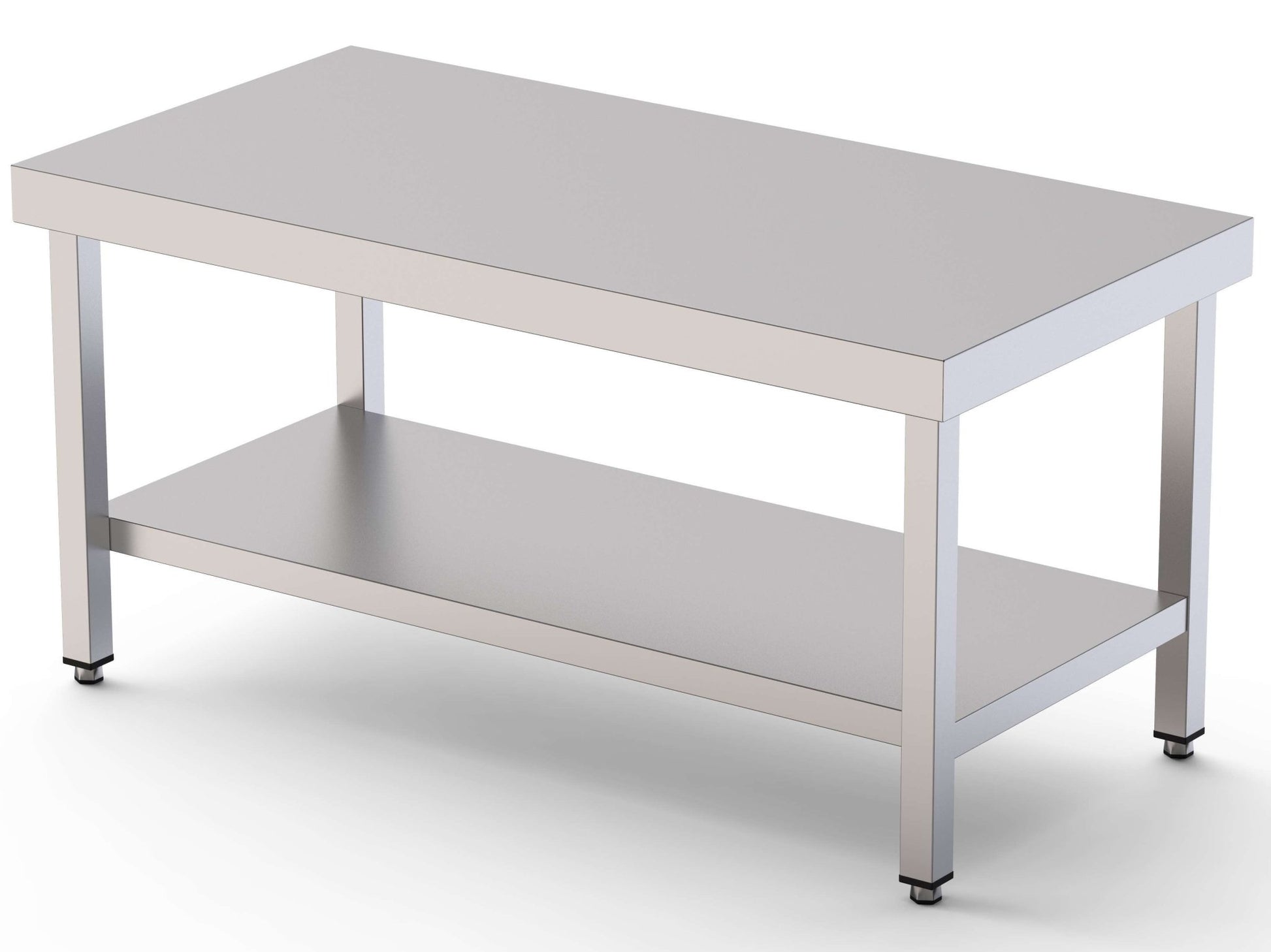 Mesa de Trabajo Acero Inoxidable Baja Central Con 1 Estante 1800x700x600h mm WTC270180S1 - FrigeriaHosteleria.com