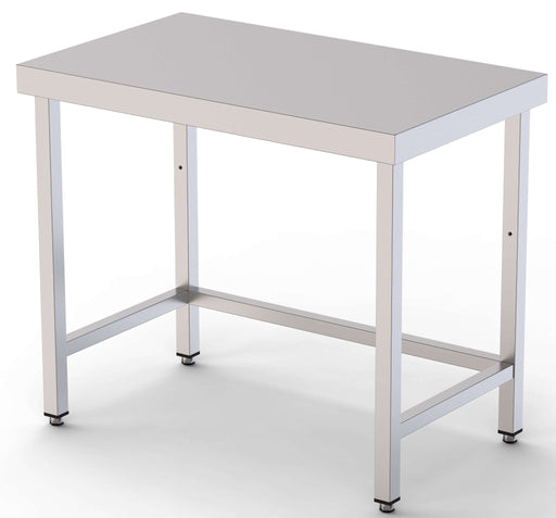 Mesa de Trabajo Acero inoxidable Central Sin Estante 2200x500x850h mm WTC150220S0 - FrigeriaHosteleria.com