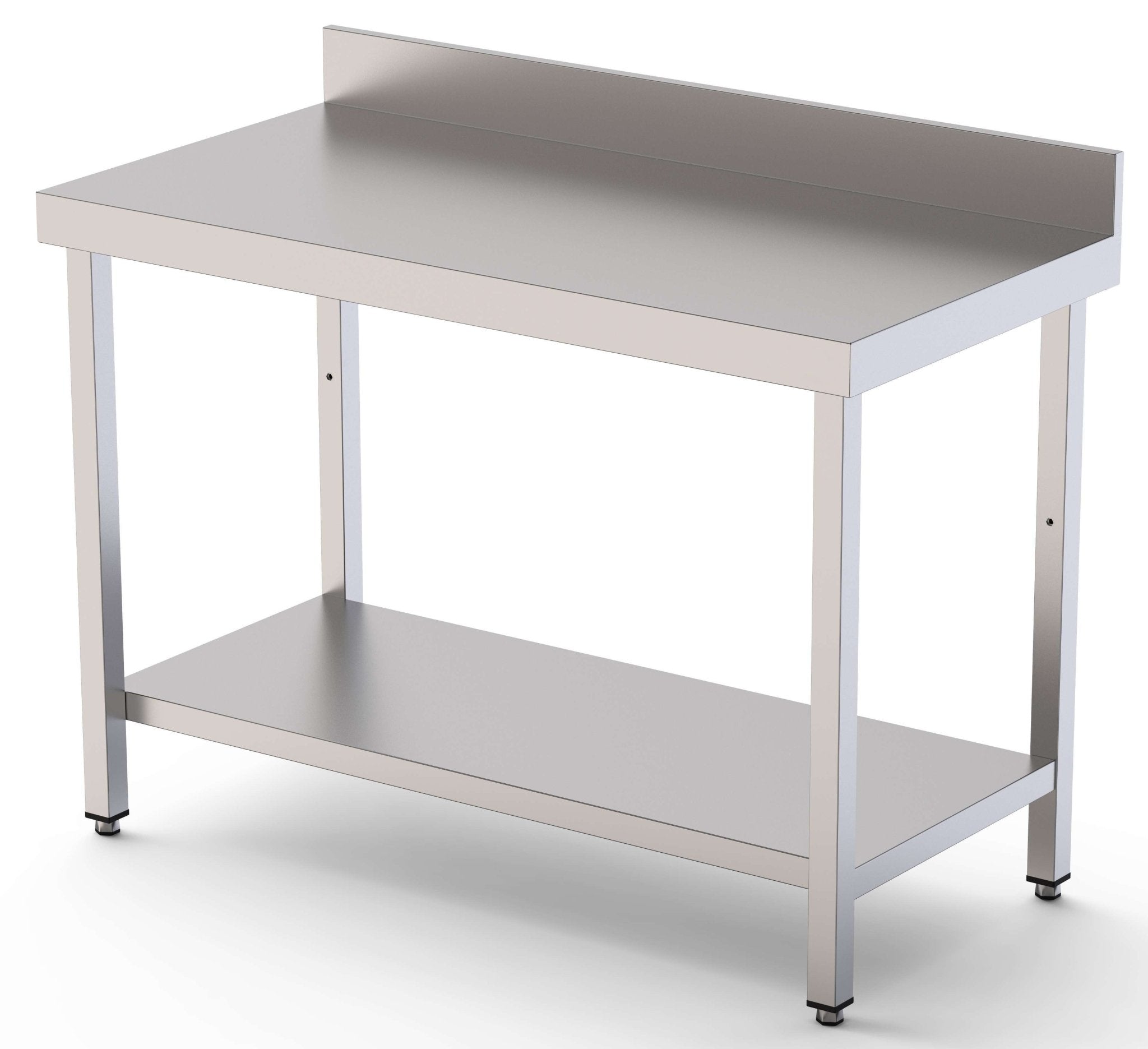 Mesa de Trabajo Acero inoxidable Mural Con 1 Estante 1800x800x850h mm WTW180180S1 - FrigeriaHosteleria.com