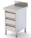 Mesa de Trabajo Acero Inoxidable Mural Con Cajones 500x700x850h mm WTW170050D3 - FrigeriaHosteleria.com