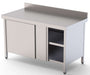 Mesa de Trabajo Acero inoxidable Mural Con Puerta Corredera a 1 cara 1600x800x850h mm WTW180160SD - FrigeriaHosteleria.com