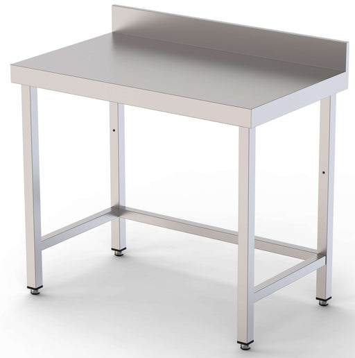 Mesa de Trabajo Acero inoxidable Mural Sin Estante 1400x600x850h mm WTW160140S0 - FrigeriaHosteleria.com