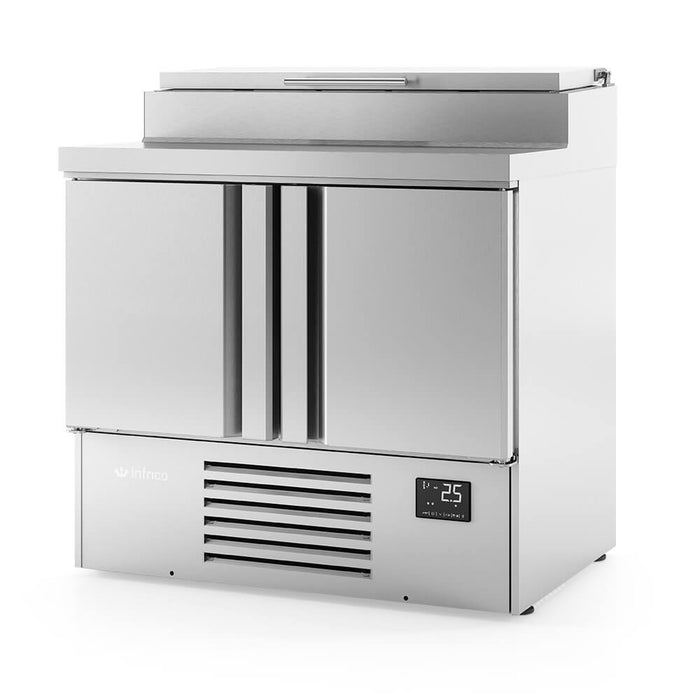 Mesa fría de ingredientes para preparación ensaladas INFRICO ME - EN - FrigeriaHosteleria.com