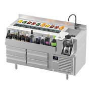Mesa fría para cocktails y combinados fondo 70 INFRICO BST - R - FrigeriaHosteleria.com