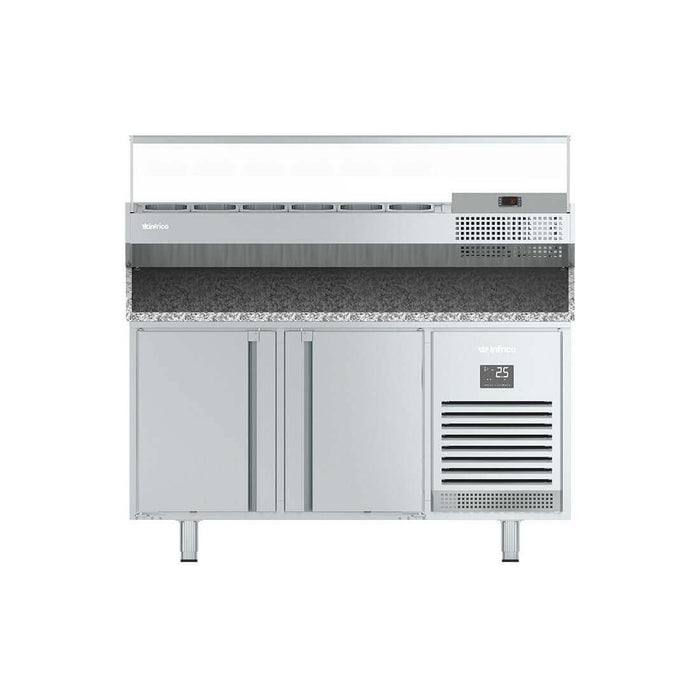 Mesa fría preparación pizzas fondo 70 Inverter A+ INFRICO MPG - FrigeriaHosteleria.com
