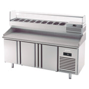Mesa fría preparación pizzas fondo 70 Inverter A+ INFRICO MPG - FrigeriaHosteleria.com