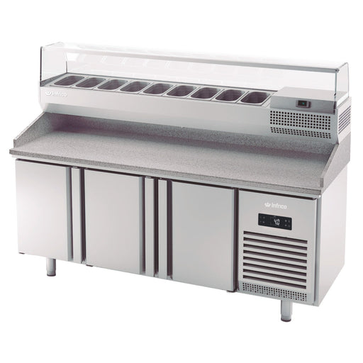 Mesa fría preparación pizzas fondo 70 Inverter A+ INFRICO MPG - FrigeriaHosteleria.com
