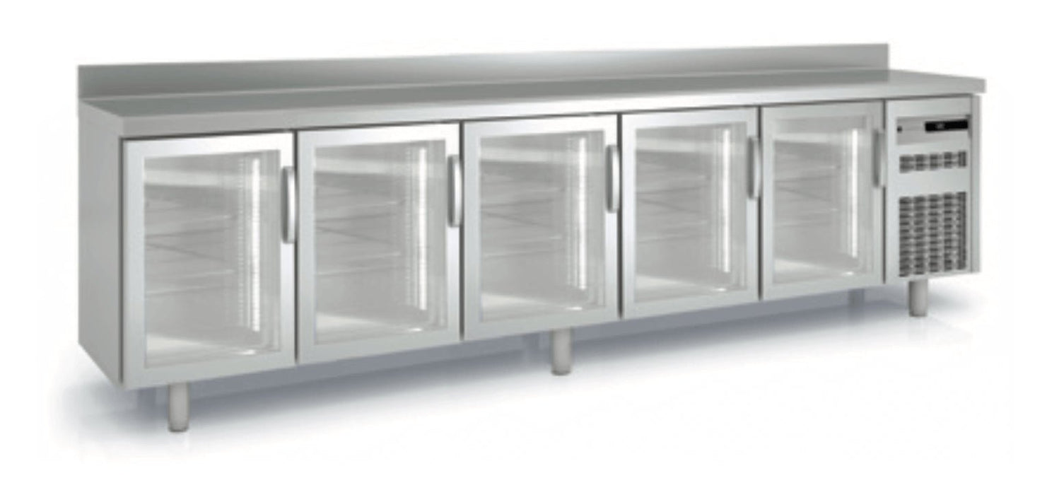 Mesa fría puerta cristal fondo 70 CORECO MRGV - FrigeriaHosteleria.com