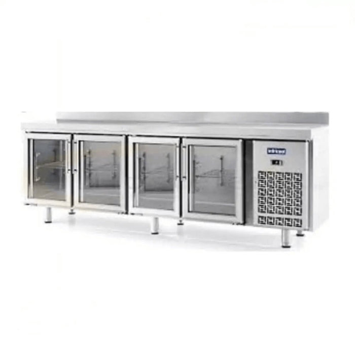 Mesa fría puerta cristal fondo 70 INFRICO ILINE IM70 - PCR - FrigeriaHosteleria.com