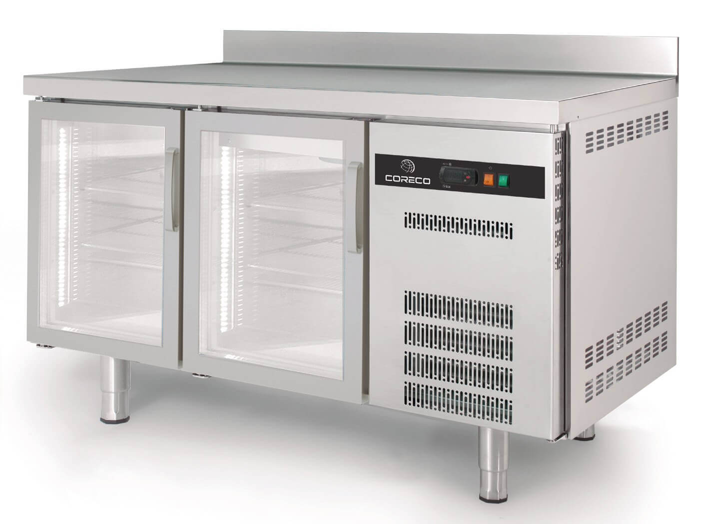Mesa fría puertas cristal fondo 60 CORECO S - Line TSRV - S - FrigeriaHosteleria.com