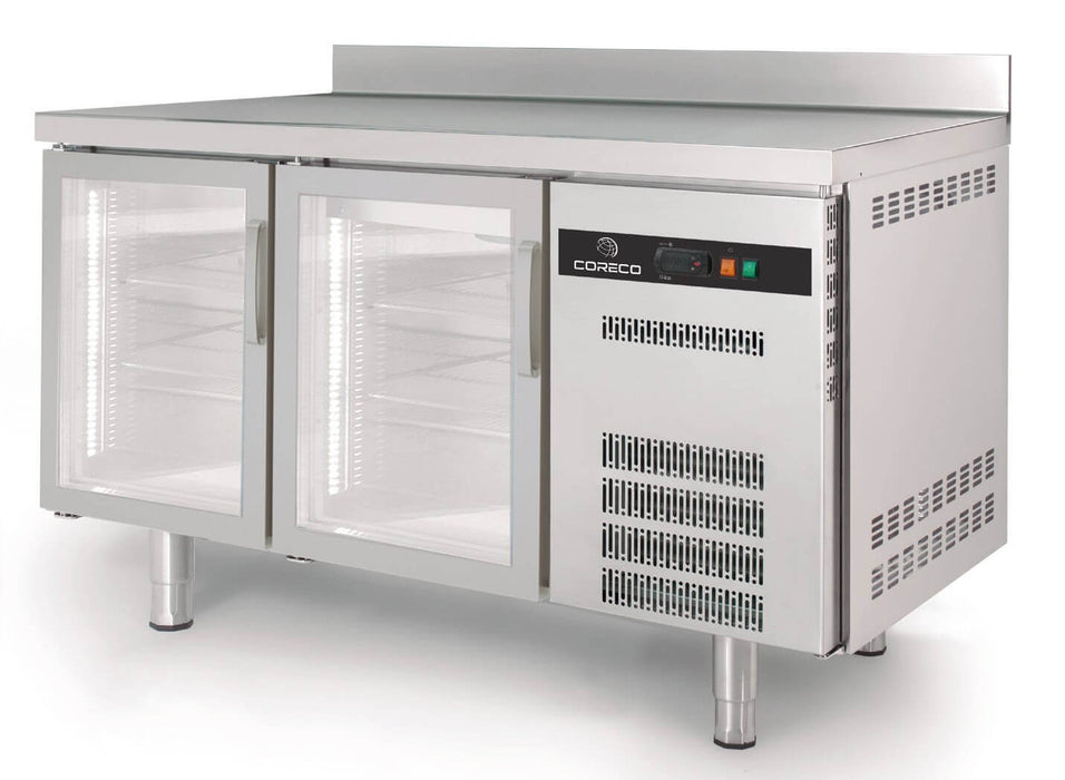 Mesa fría puertas cristal fondo 60 CORECO S - Line TSRV - S - FrigeriaHosteleria.com