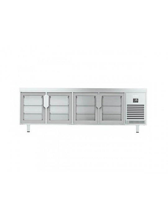 Mesa fría puertas cristal pastelería fondo 80 INFRICO MR - CR - FrigeriaHosteleria.com