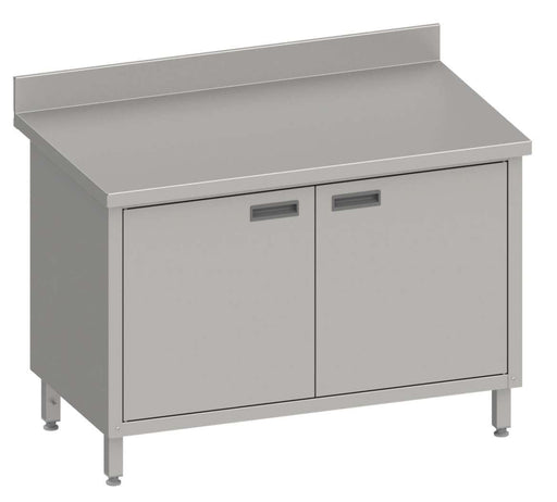 Mesa Mural acero inoxidable AISI 201 con puertas batientes 1200x600x850 mm MMPB126 Línea Varsovia (950156120) - FrigeriaHosteleria.com