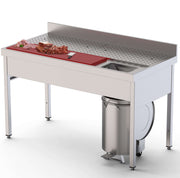 Mesa preparación alimentos ancho 140 IS1714FPMS0 - FrigeriaHosteleria.com