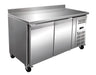 Mesa refrigerada 2 puertas ancho 136 fondo 700 GN2200TN - FrigeriaHosteleria.com
