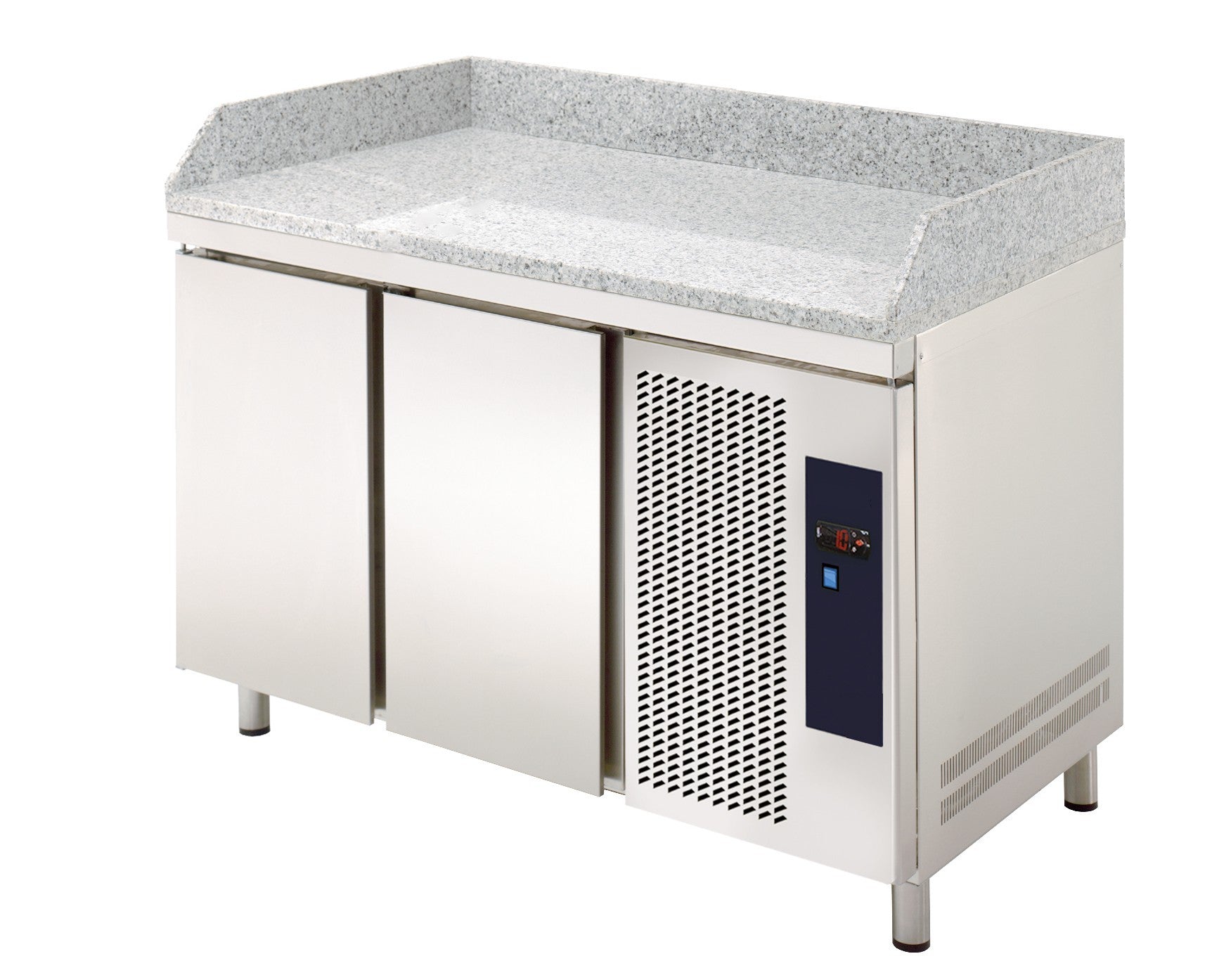 Mesa refrigerada 2 puertas encimera granito ancho 134 MRPG - 135 - FrigeriaHosteleria.com