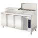 Mesa refrigerada 3 puertas con vitrina ingredientes ancho 180 MRP - 180E - FrigeriaHosteleria.com