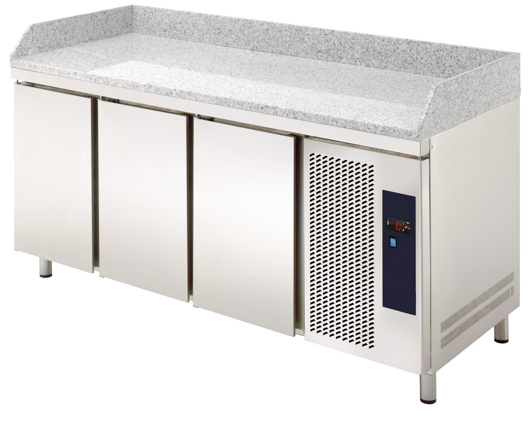 Mesa refrigerada 3 puertas encimera granito ancho 179 MRPG - 180 - FrigeriaHosteleria.com