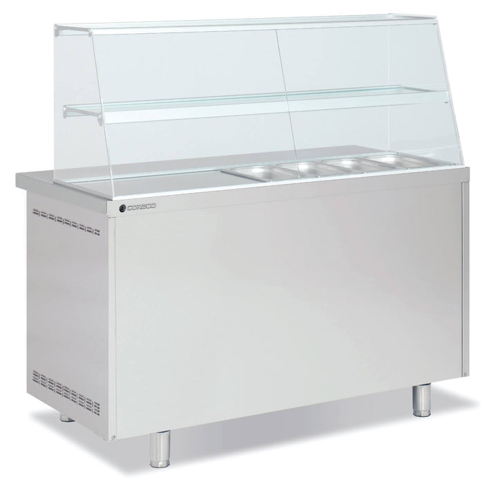 Mesa refrigerada ingredientes con cúpula cristal y estante CORECO MFK70 - FrigeriaHosteleria.com