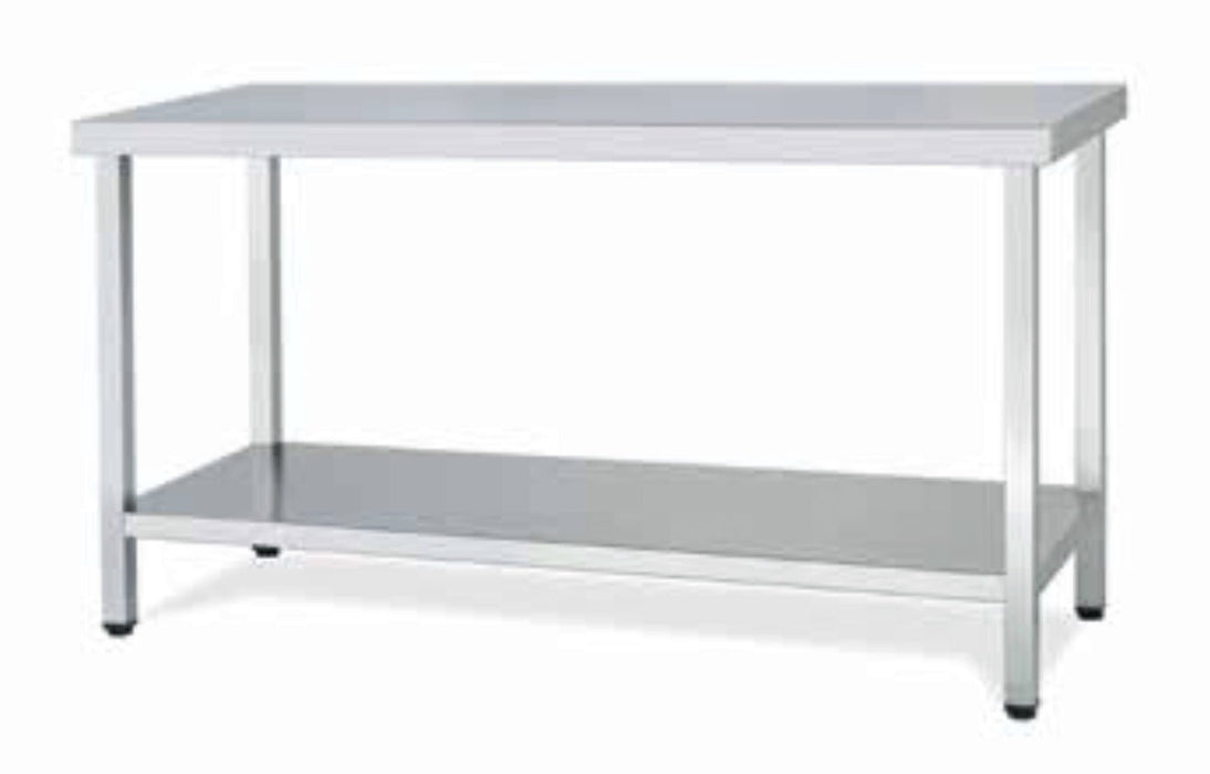 Mesa trabajo inoxidable con estante fondo 70 INFRICO MT70 - FrigeriaHosteleria.com