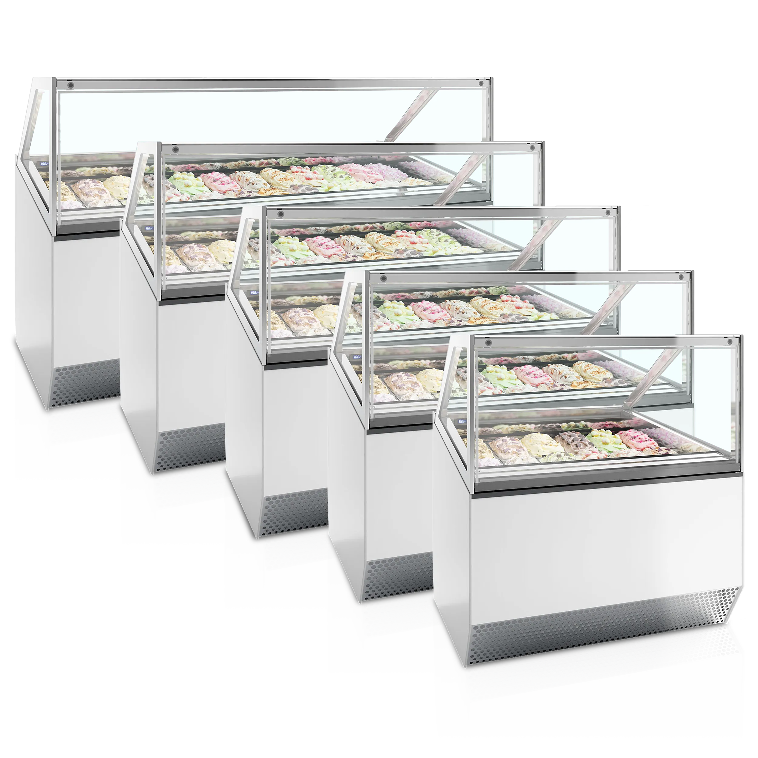 Vitrina de helados 12 a 24 cubetas ISA New Millenium