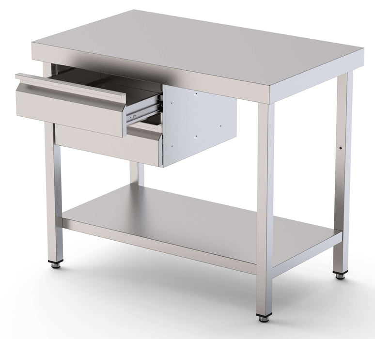 Módulo de Acero Inoxidable De 1 Cajón Con Guías Telescópicas 460x450x150h mm WTA464515DS - FrigeriaHosteleria.com