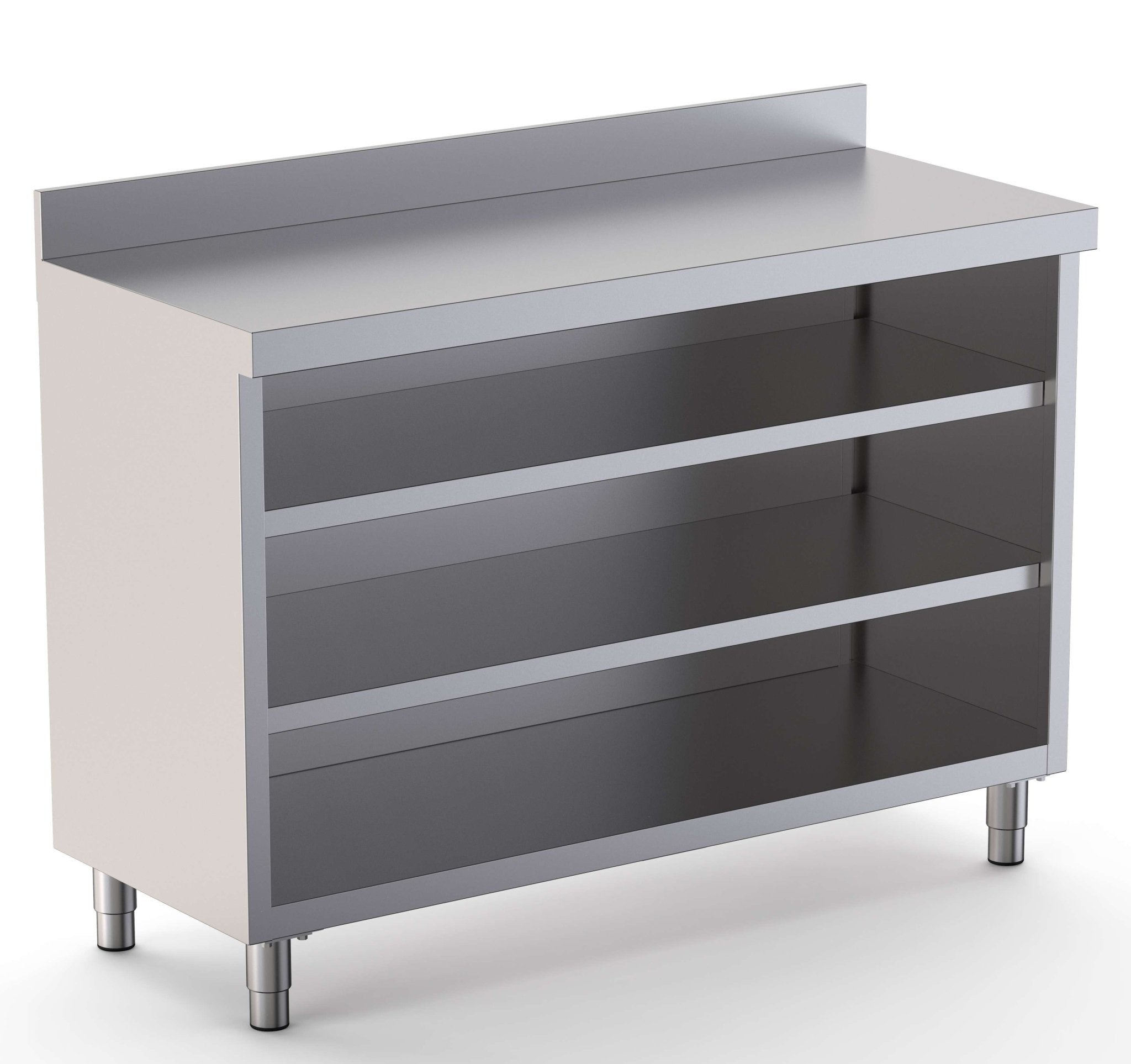 Mueble Estantería Acero Inoxidable Fondo 600 Con 2 Estantes 1000x600x1050h mm DT6001000S2 - FrigeriaHosteleria.com