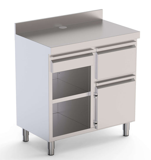 Mueble para cafetera ancho 100 cm CST60100D2SRB - FrigeriaHosteleria.com