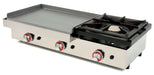 Plancha a gas acero laminado con fogón ancho 81 80PGLF - FrigeriaHosteleria.com