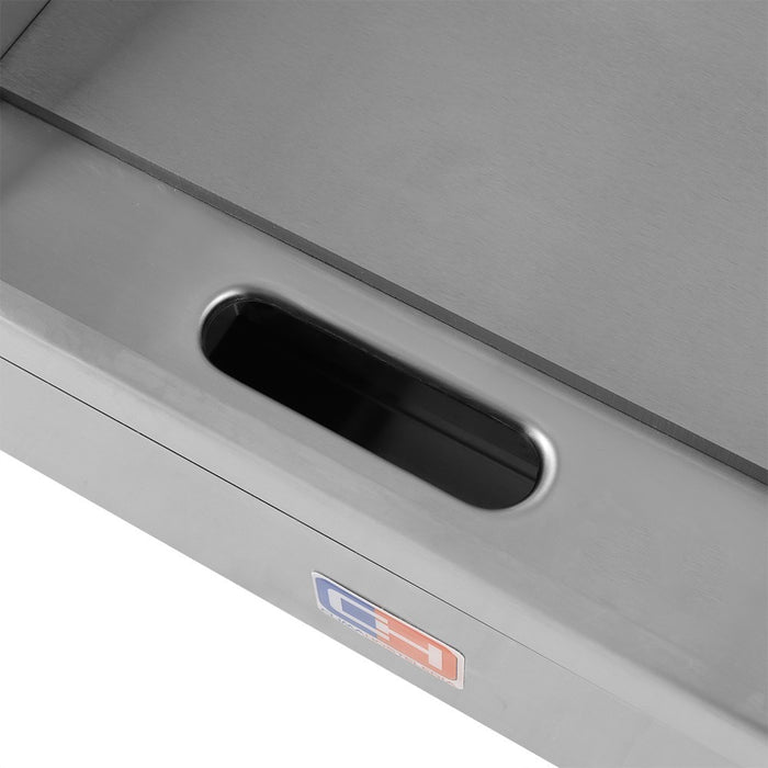 Plancha eléctrica acero rectificado ancho 74 EG-820