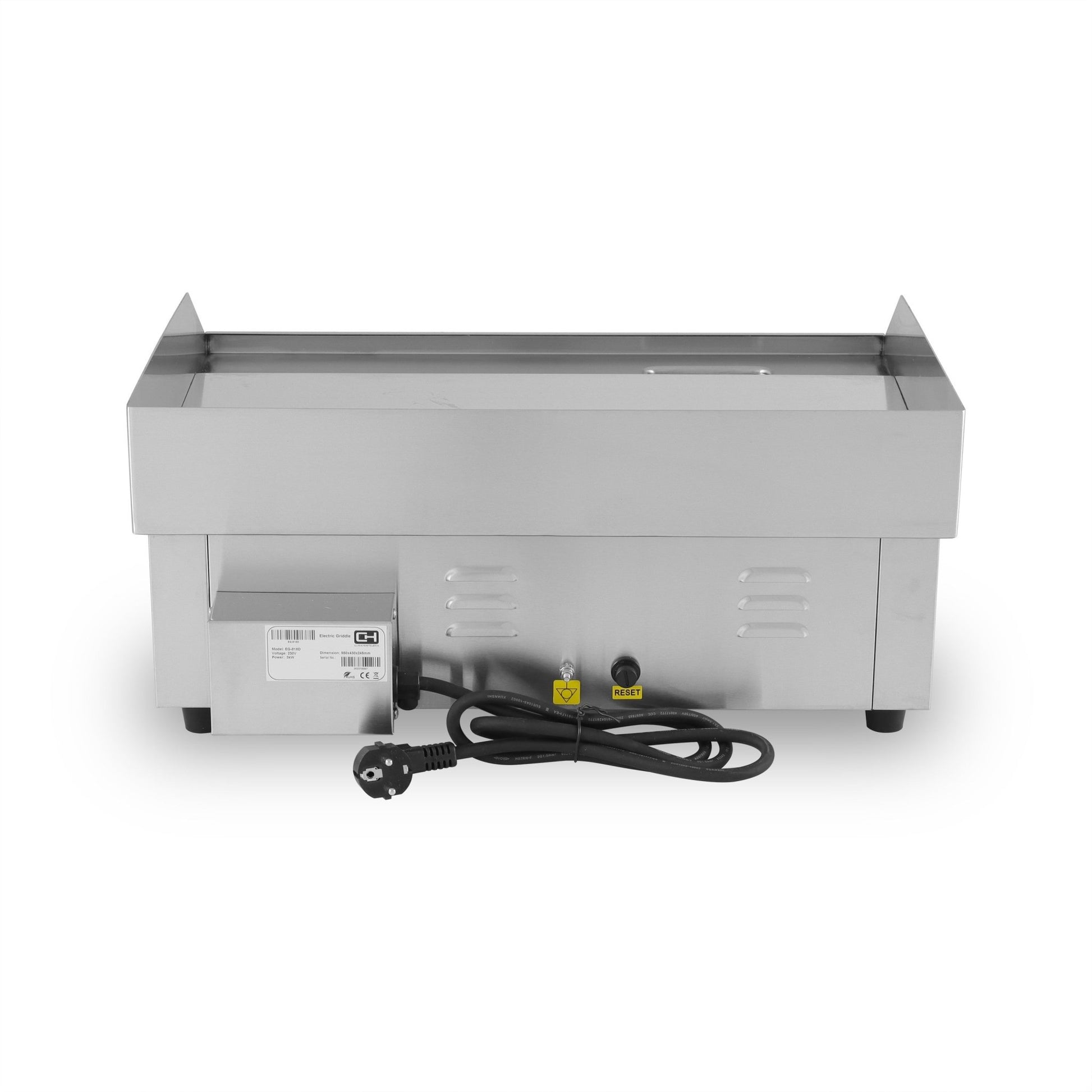 Plancha eléctrica cromo duro ancho 55 EG - 818D - FrigeriaHosteleria.com