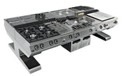 Soporte voladizo cocina central 3600x1710x550h mm EMPPLS9CTV360 Línea 900 - FrigeriaHosteleria.com
