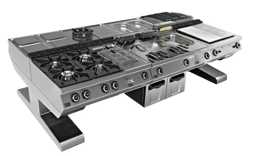 Soporte voladizo cocina central 3600x1710x550h mm EMPPLS9CTV360 Línea 900 - FrigeriaHosteleria.com