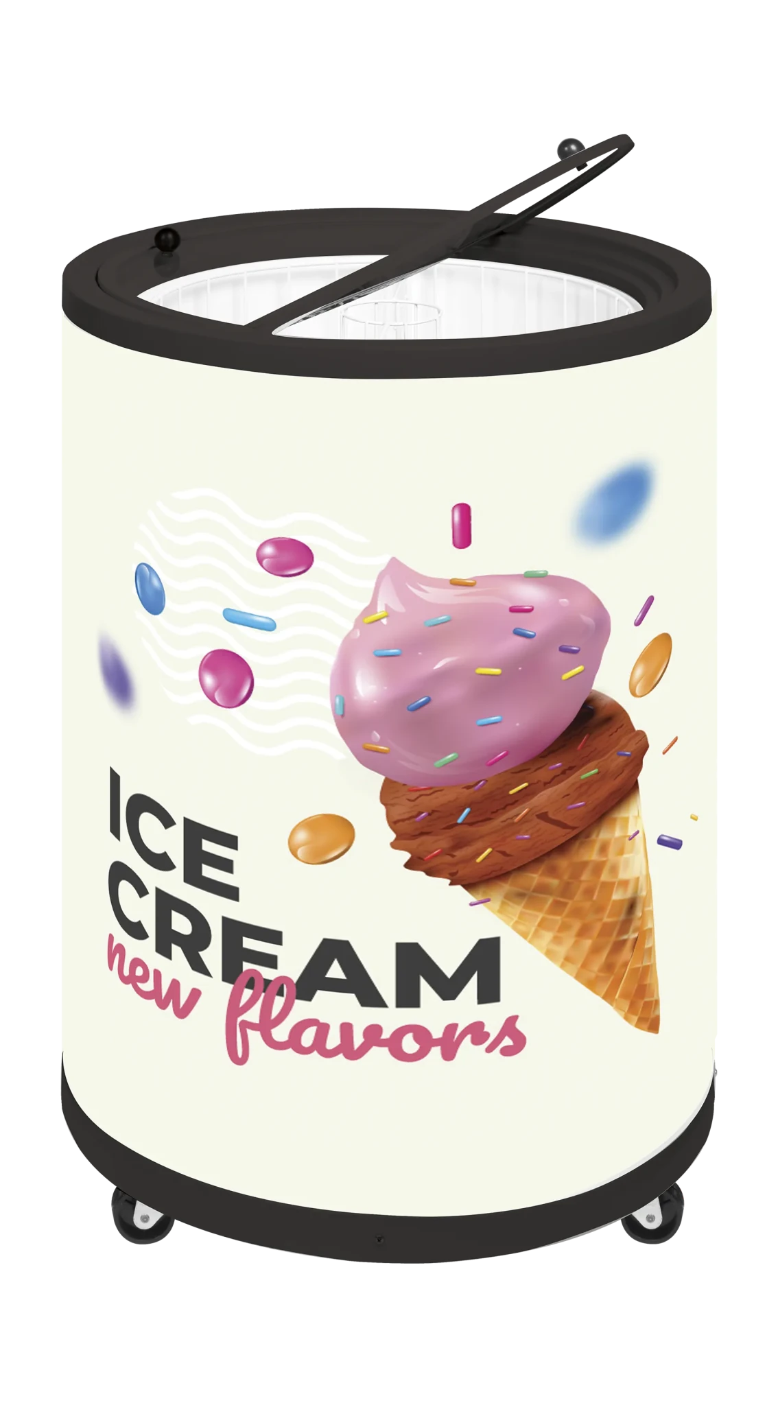 TEFCOLD Congelador circular de helados CF78