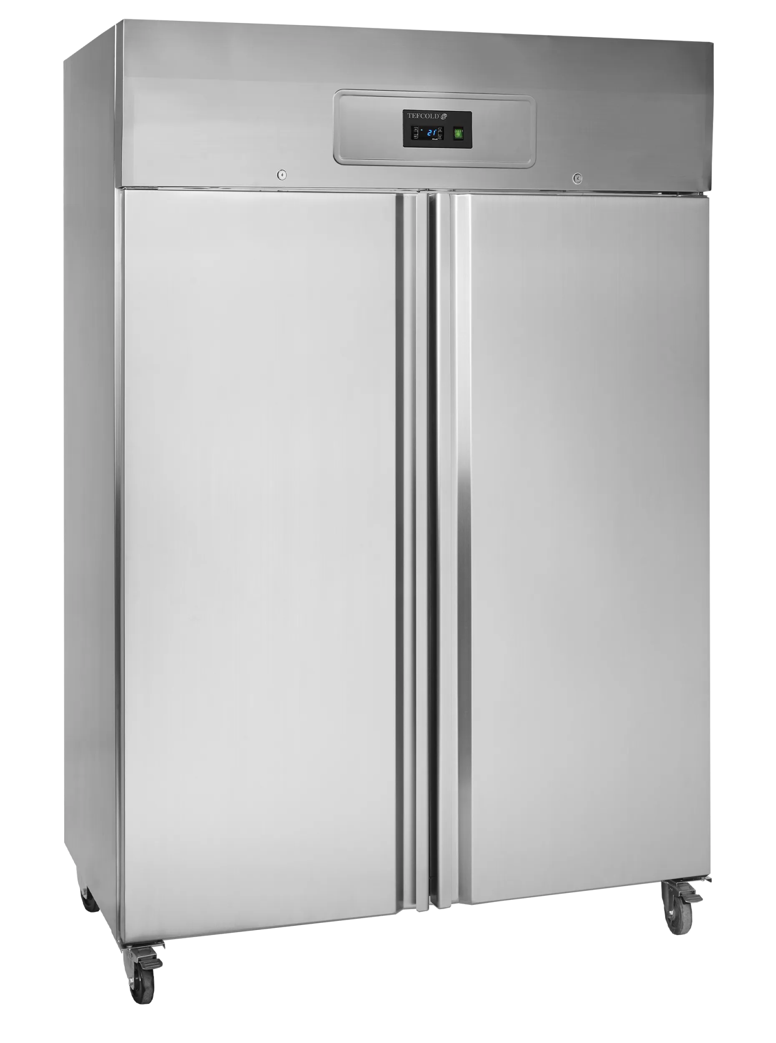 TEFCOLD Congelador vertical 2 puertas refrigeración ventilada 1000 litros RF1010 - FrigeriaHosteleria.com