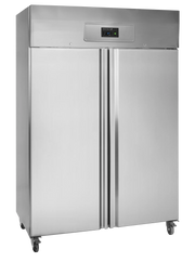 TEFCOLD Congelador vertical 2 puertas refrigeración ventilada 1000 litros RF1010 - FrigeriaHosteleria.com