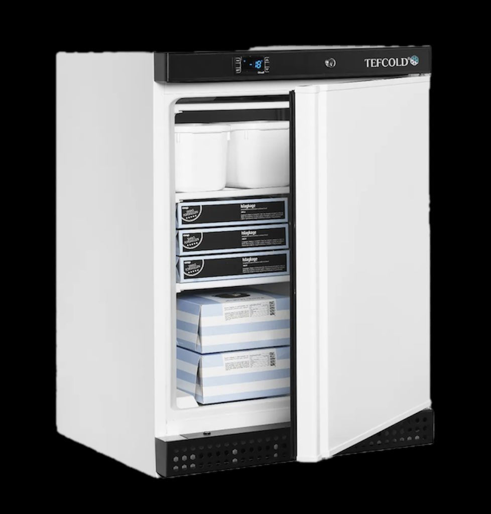 TEFCOLD Congelador vertical de sobremesa blanco 200 litros UF200 - FrigeriaHosteleria.com