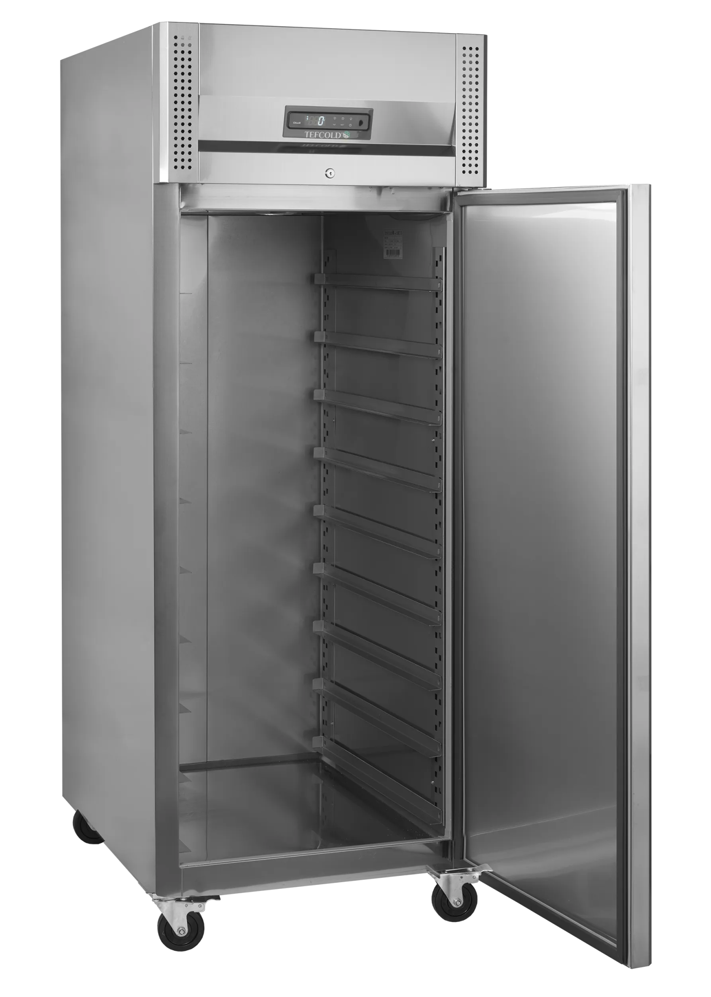 TEFCOLD Congelador vertical heladería estantes 80x60 refrigeración ventilada 850 litros BF850I - FrigeriaHosteleria.com